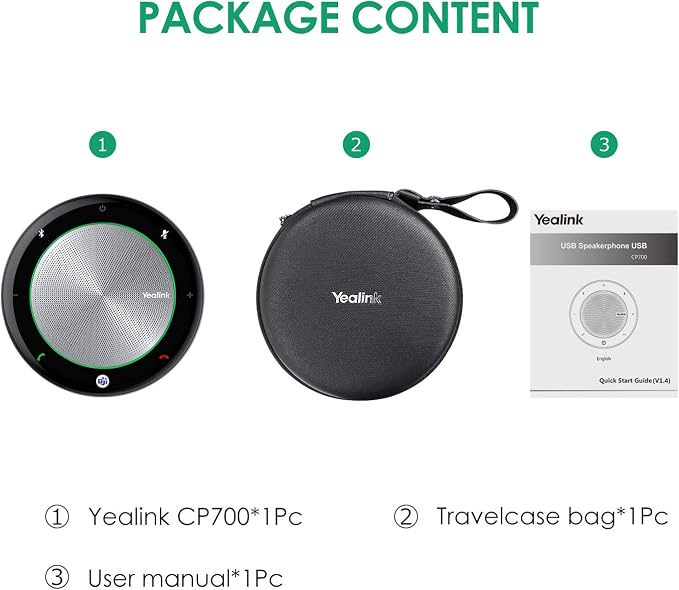 Yealink Bluetooth Speakerphone Conference Microphone Teams Certified CP700 USB - Image 7