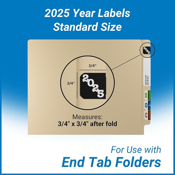 2025 Year Labels, Doctor Stuff 2025 Chart Stickers, Jeter Style, USA Made Year - Image 5