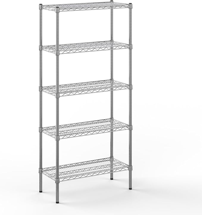 Regal Altair 14" Deep x 30" Wide x 64" Height Wire Shelving Kit | 5-Tier | NSF by Regal+Altair