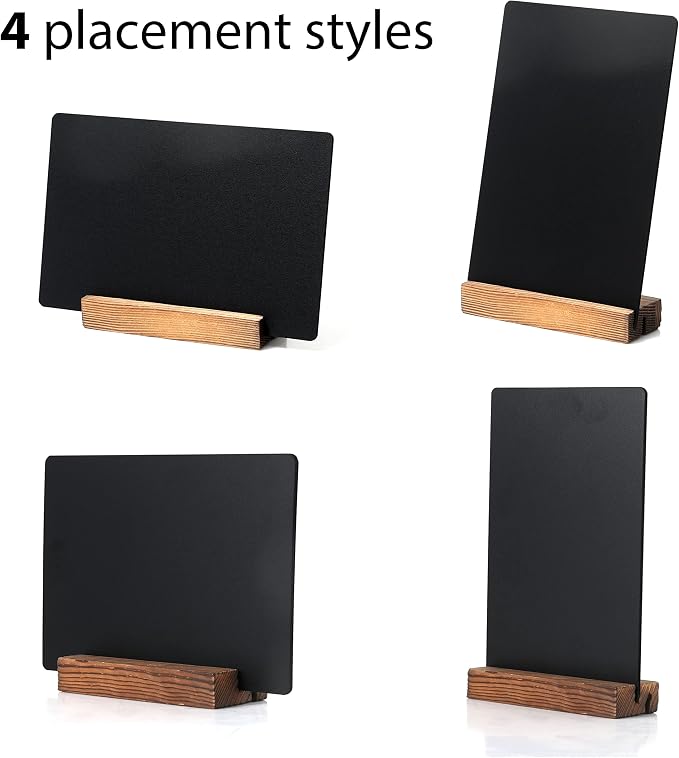 NEWNEWSHOW 8.7x12 Inch Double Sided Chalkboard Signs, Erasable Message - Image 2