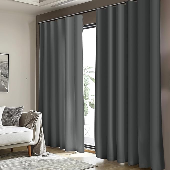 Cbsroro Room Divider Blackout Curtain Track Curtains Wall Dividers Panels Screen - Image 3