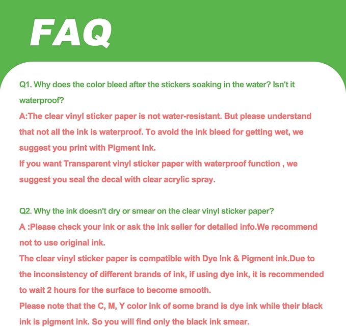 MECOLOUR Clear Sticker Paper for Inkjet Printer -95% Transparent 8.5x11 Inch - Image 6
