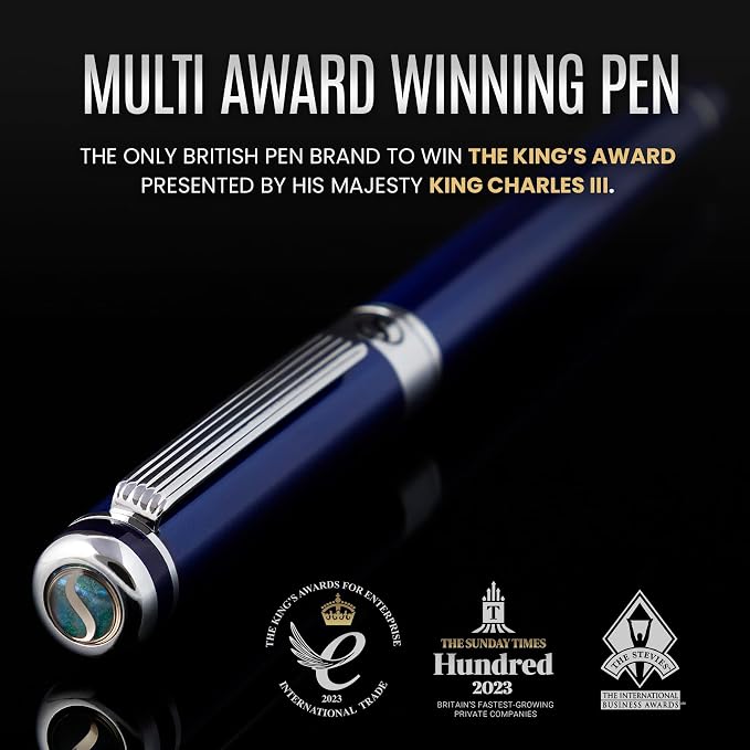 Scriveiner Midnight Blue Fountain Pen - Image 2