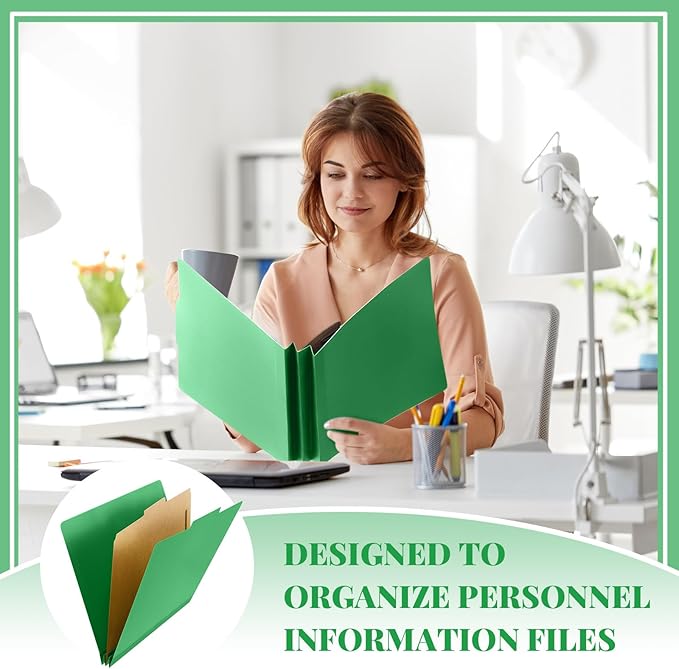 Skyygemm 24 Pcs Classification Folders Letter Size, 1 Divider Pressboard File - Image 6