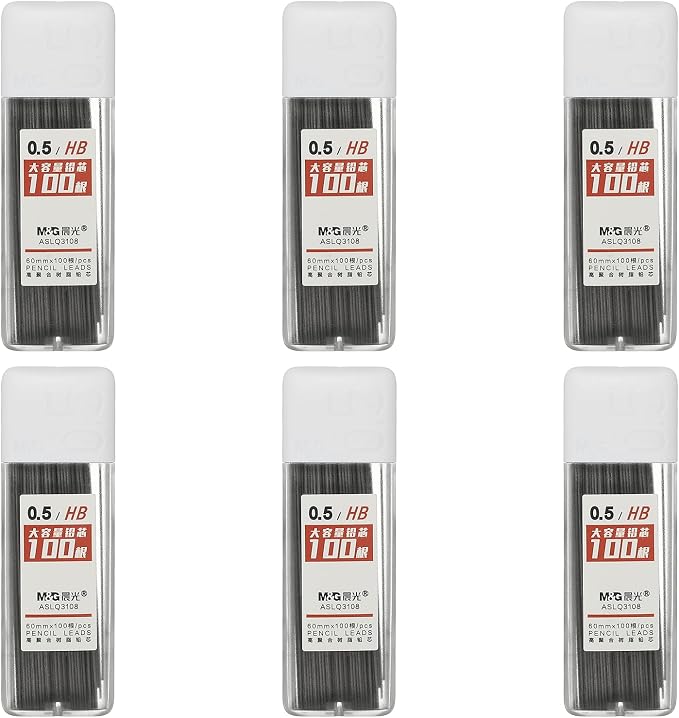 PATIKIL 600Pcs 2B Mechanical Pencil Lead, 0.5mm Black Lead Refill Break by PATIKIL