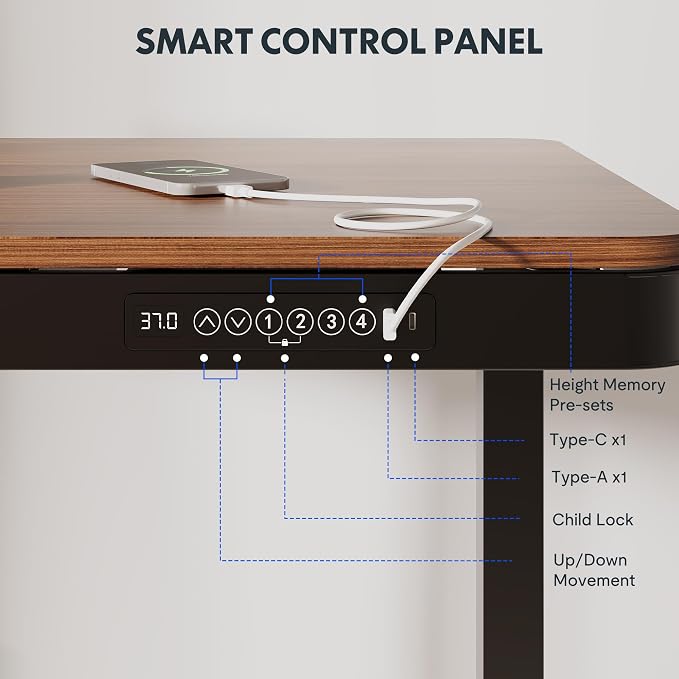 FLEXISPOT Comhar 55" Electric Standing Desk - Image 6