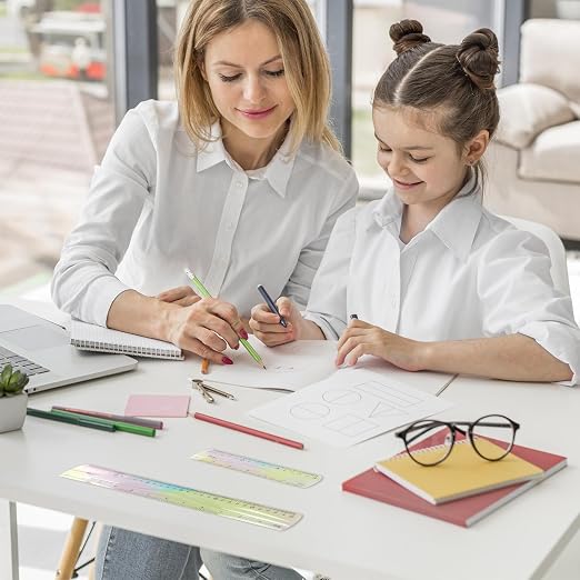4 Pcs Flexible Ruler, Cute Bendable Flexible - Image 3