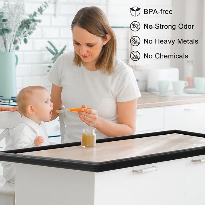Baby Proof Corners and Edges Protector 10ft Edge+4 Corner Guard, Fireplace Baby - Image 2