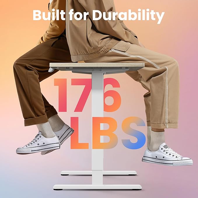 HUANUO 55 x 28 inch Electric Standing Desk Adjustable Height, 4 Memory Height - Image 5