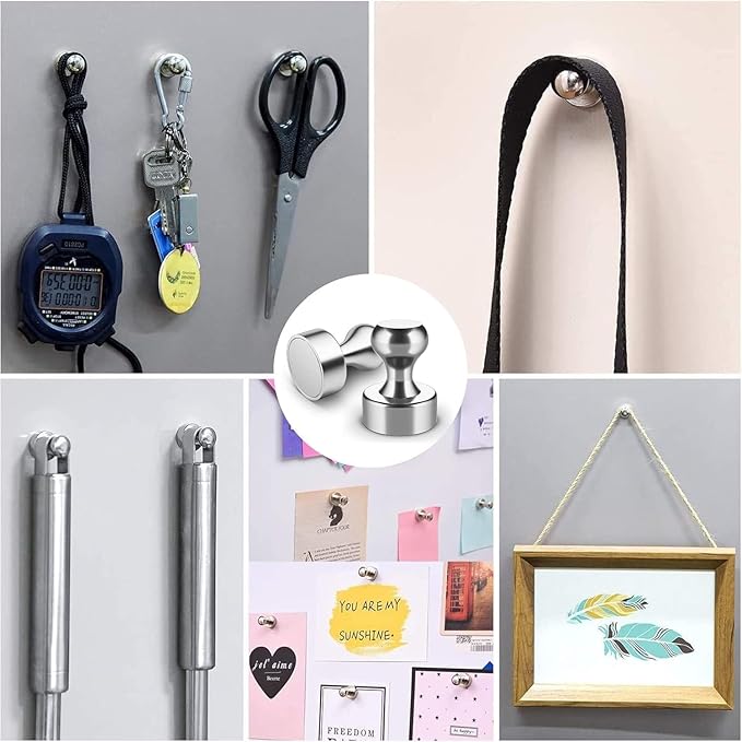 Grtard 100 Pack Magnetic Push Pins, Fridge Magnets - Image 6