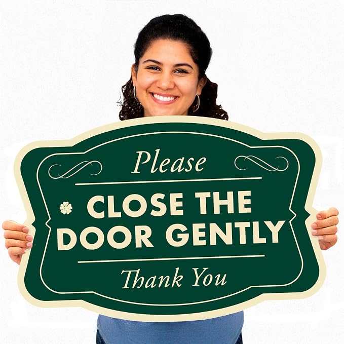 Personalized Aluminum Outdoor Metal Signs, Custom Green 14x10 Driveway Sign - Image 8