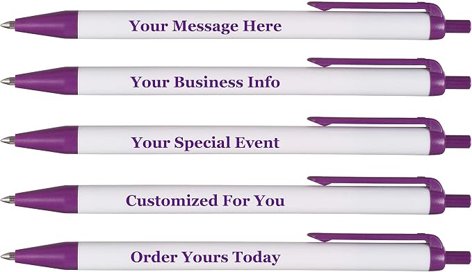 RevMark Personalized Ballpoint Pen, Custom Printed Name, Business or Event by RevMark