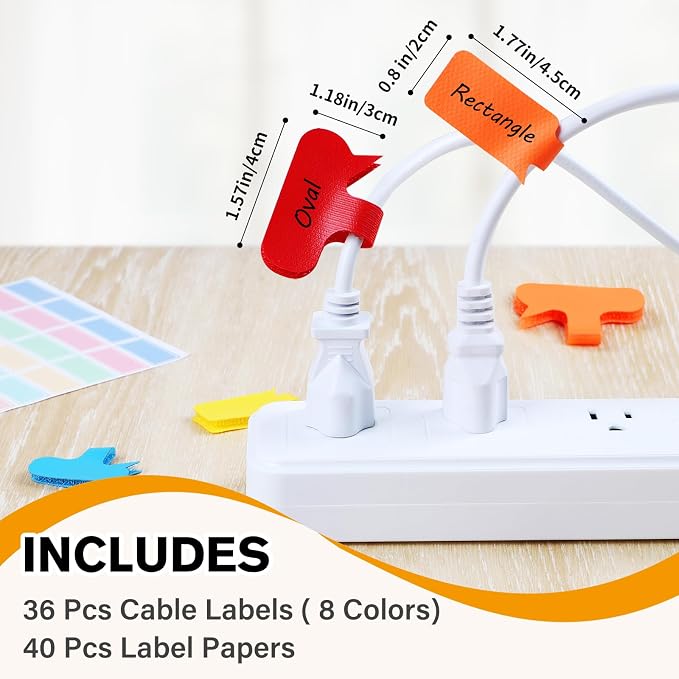 SummerBrite 36-Pack Large Cable Labels - Image 3