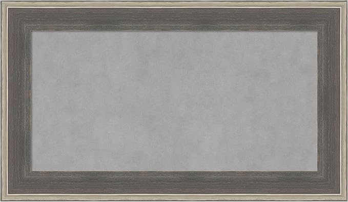 Amanti Art Grey Framed Magnetic Board 17x29 Small Vision Board by AmantiArt