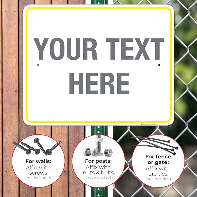 Personalized Custom Customize for Office, Delivery Yellow Sign, 24x30 Inches - Image 4