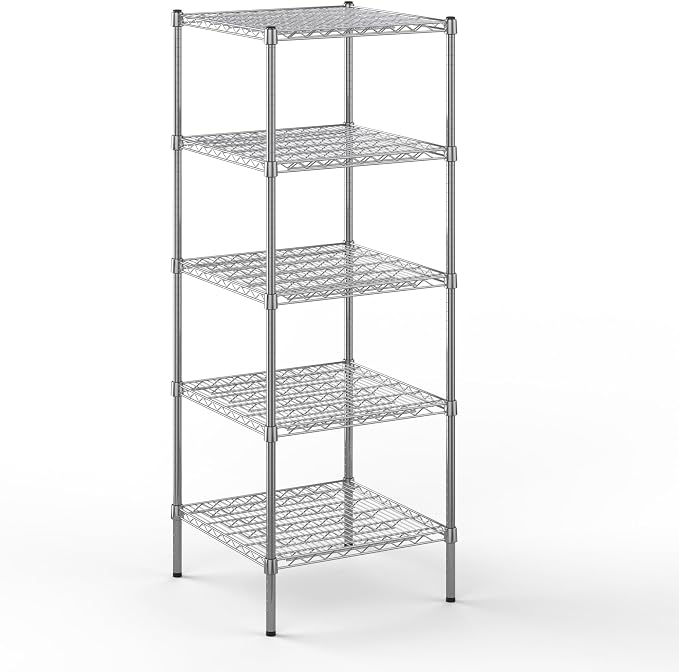 Regal Altair 24" Deep x 24" Wide x 64" Height Wire Shelving Kit | 5-Tier | NSF by Regal+Altair