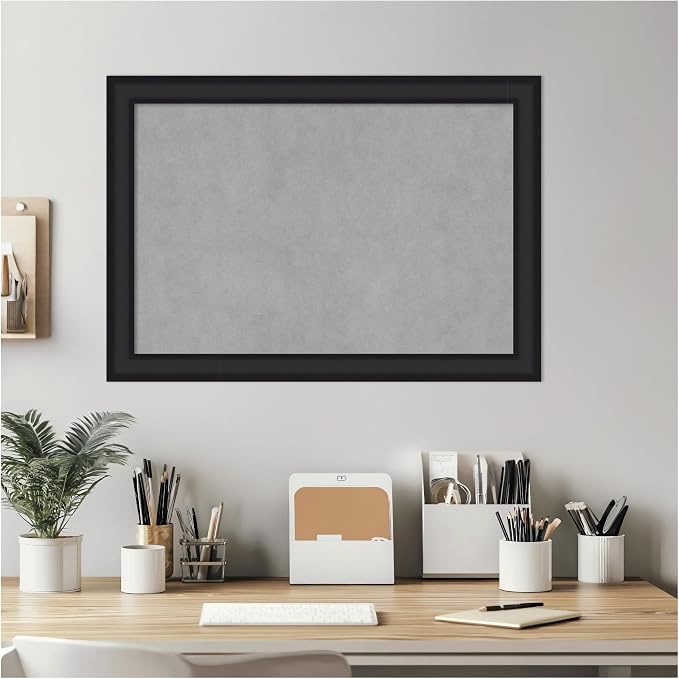 Amanti Art Black Framed Magnetic Board 19x27 Medium Vision Board - Image 7