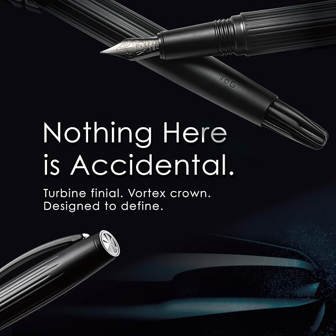 TAG Submarine Luxury Fountain Pen – TurbineDriven Refill, Steel Black Fine Nib - Image 5