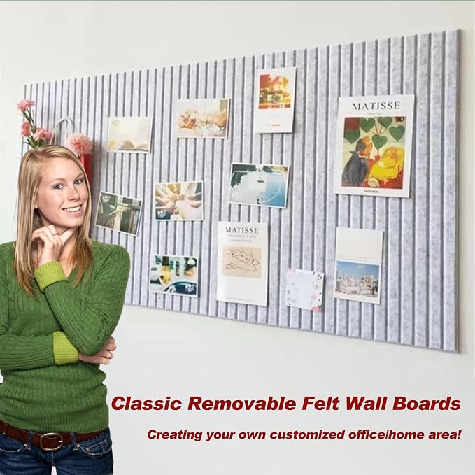 Large Felt Wall Tiles Cork Boards - Image 5