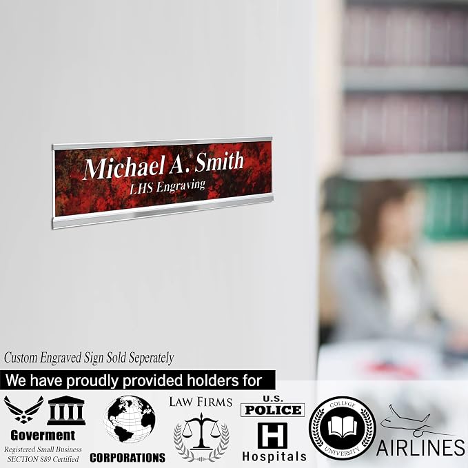 Personalized Name Plate with Choice of Mounting Holders - Image 6