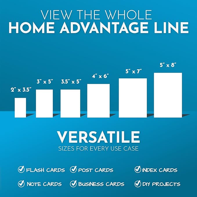 Home Advantage 4x6 Blank Index Cards - Image 6