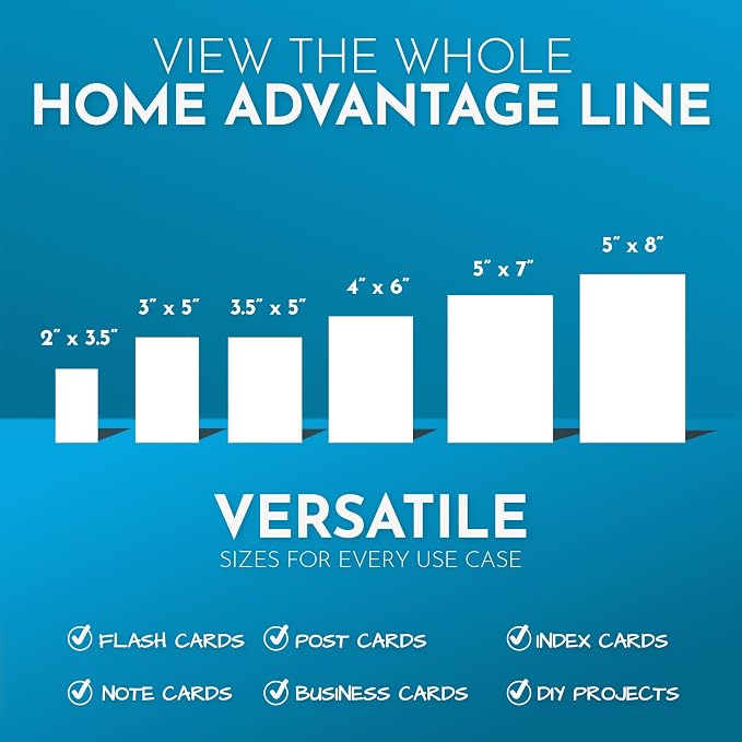 Home Advantage 5x7 Blank Index Cards - Image 7