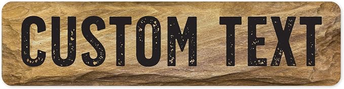 Custom Sign, Custom Street Sign, 11 Font Colors, 13 Font Styles, 4 Hole Options by MySignCenter