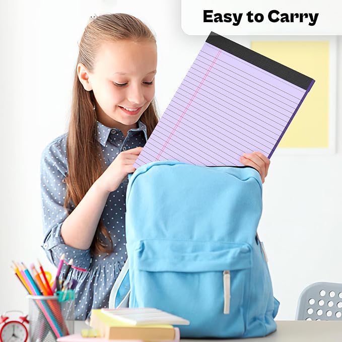 2 Pack Legal Pads 8.5 x 11 Purple Note Pads 8.5 x 11 Notepad 8.5 x 11 Micro - Image 6