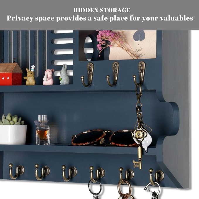 Mutsault Key Holder for Wall, Mail and Key Holder for Home Decor, Key and Mail - Image 5