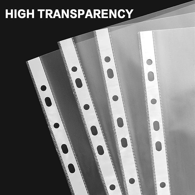 Sheet Protectors, HERKKA 400Pack Heavy Duty Page Protectors Holds 8.5 x 11 inch - Image 3