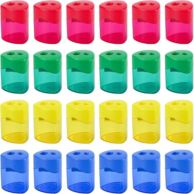 AUSTARK 24Pcs Pencil Sharpener Manual by AUSTARK