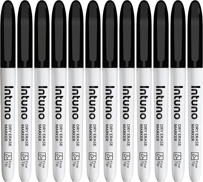 INTUNO Dry Erase Markers, Fine tip, Presentation by Unknown
