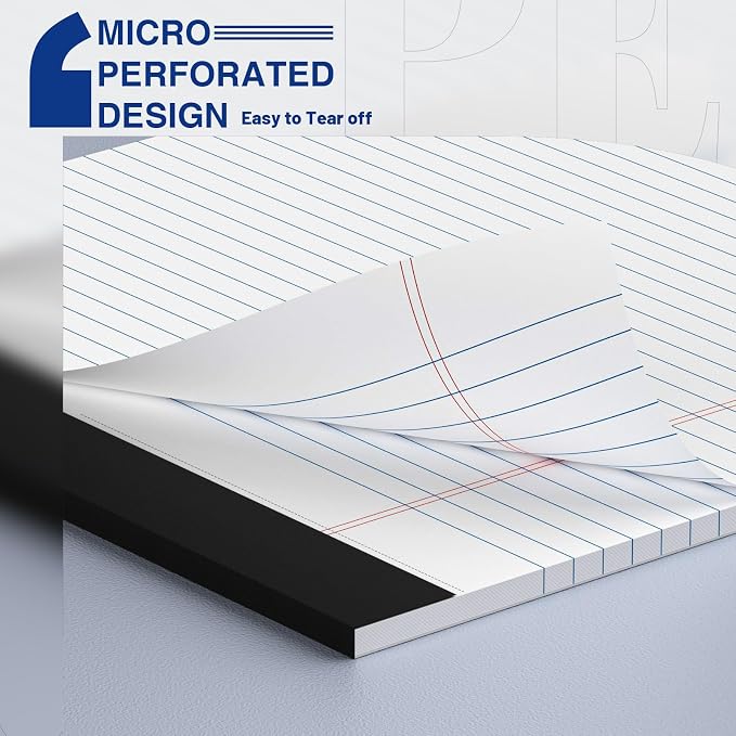 2-Pack Legal Pads 8.5"x11" Wide Ruled Note Pads - Image 3
