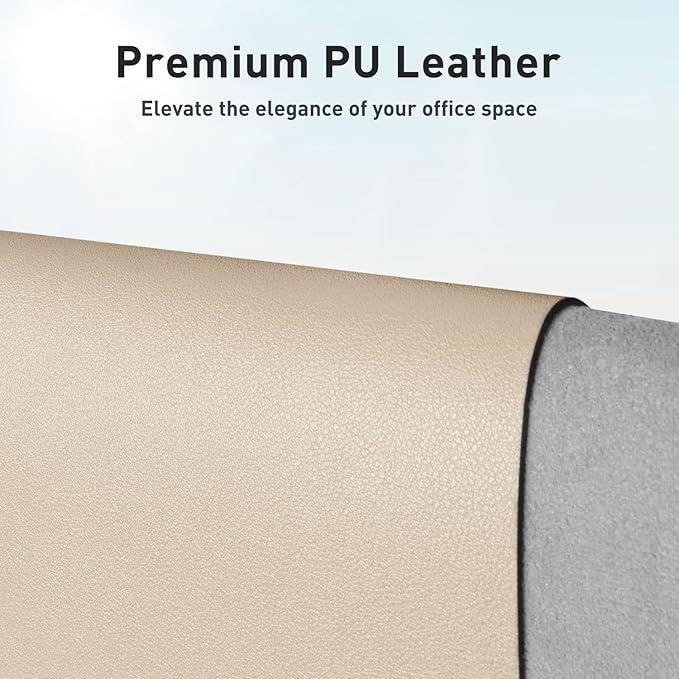 Aothia Non-Slip PU Leather Waterproof Laptop Desk Pad Protector, Blotter Mat - Image 2
