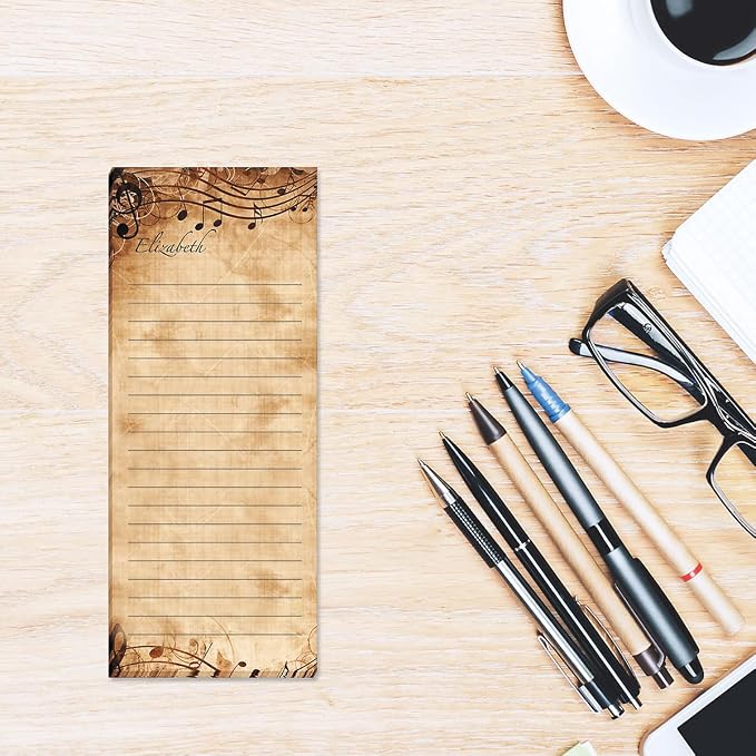 Sheet Music Personalized Lined Shopping List Pads - Image 3