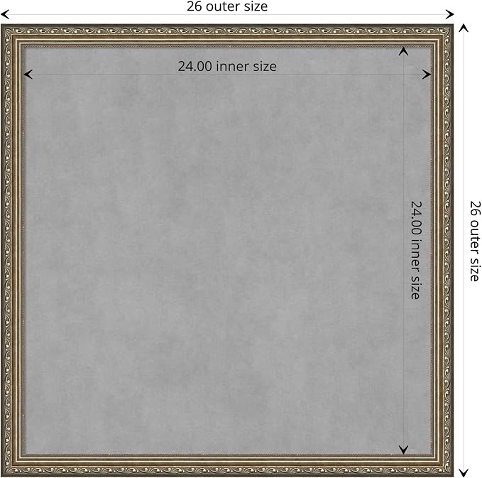 Amanti Art Silver Framed Magnetic Board 26x26 Medium Vision Board - Image 4