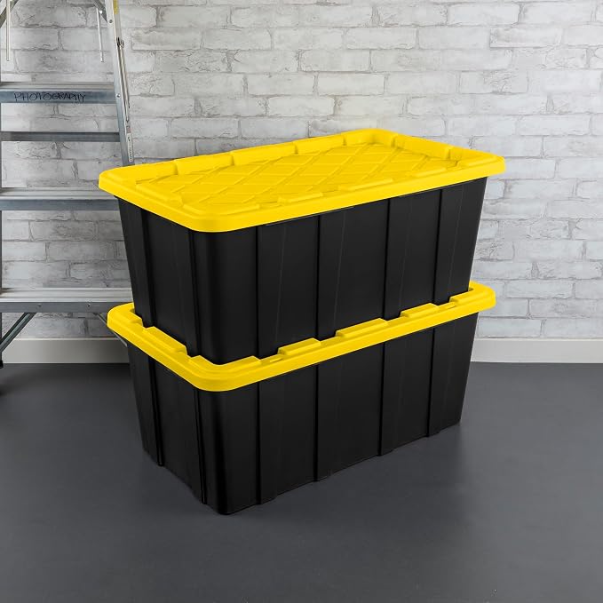 Sterilite 12-Pack Industrial Tote, Plastic Storage Container Bins - Image 7