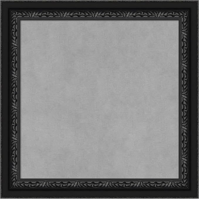 Amanti Art Black Framed Magnetic Board 20x20 Small Vision Board by AmantiArt