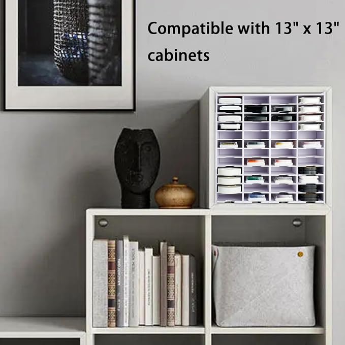 Krafetto 48 Grids Ink Pad Storage Rack, Wall-mountable Stamp Pad Organizer - Image 6