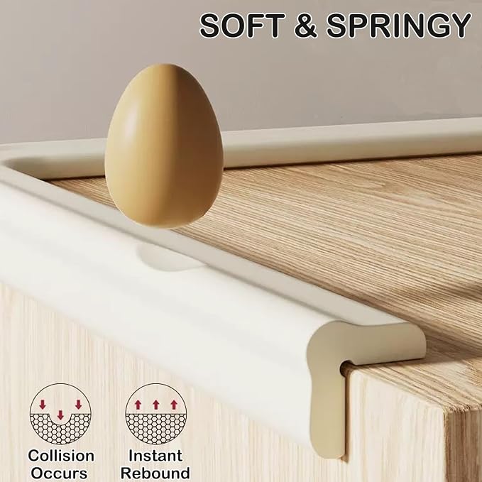 Baby Proof Corners and Edges Protector 20ft Edge+8 Corner Guard, Fireplace Baby - Image 4