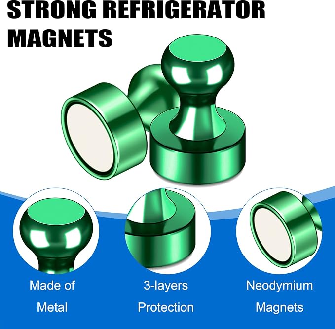LOVIMAG Fridge Magnets 20Pcs Refrigerator Whiteboard Small Strong Magnet - Image 4