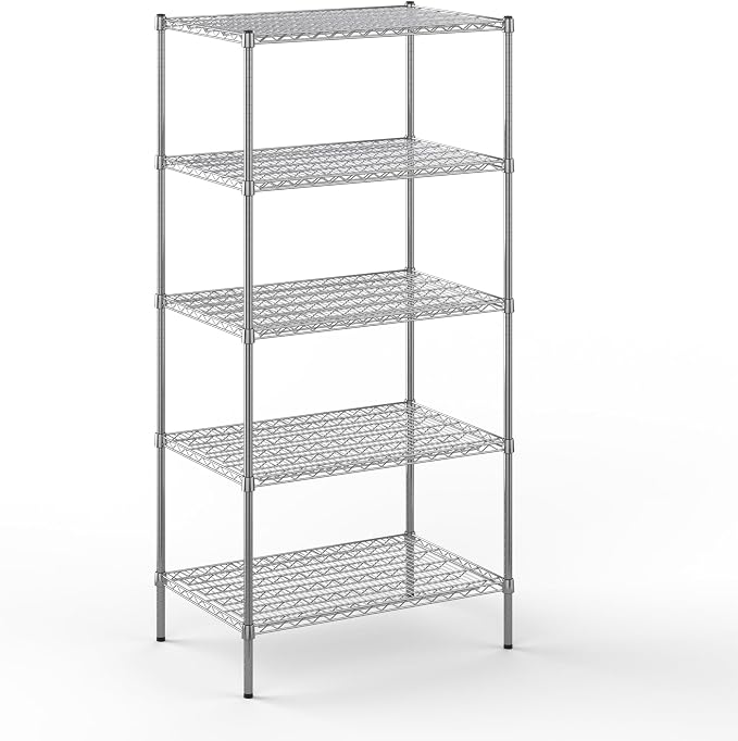 Regal Altair 24" Deep x 36" Wide x 74" Height Wire Shelving Kit | 5-Tier | NSF by Regal+Altair