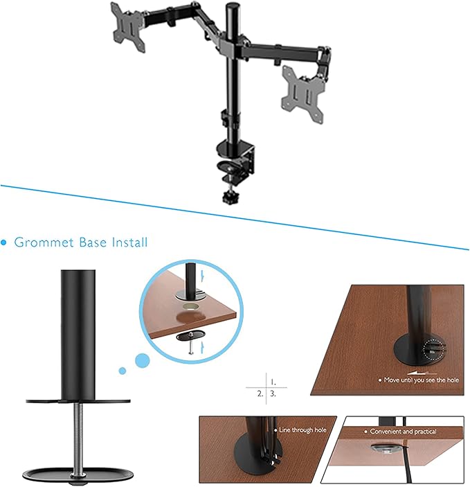 Rocelco 46" Large Height Adjustable Standing Desk Converter - Image 7