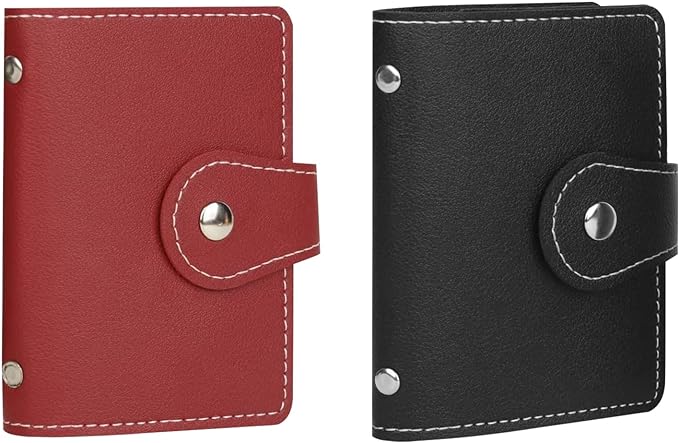 PRIVILLA 2 Pcs Credit Card Holder and business card holder，Sd Card Holder Each by PRIVILLA