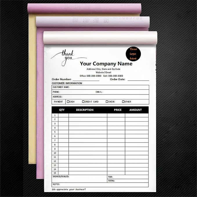 Custom Invoice Book in 3-Part /2-Part Receipt Book - Image 2