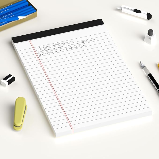 AILZFEI 6pcs Small Note Pad 5x8 College Ruled Legal Pads Paper Notepads 6 Pack - Image 7