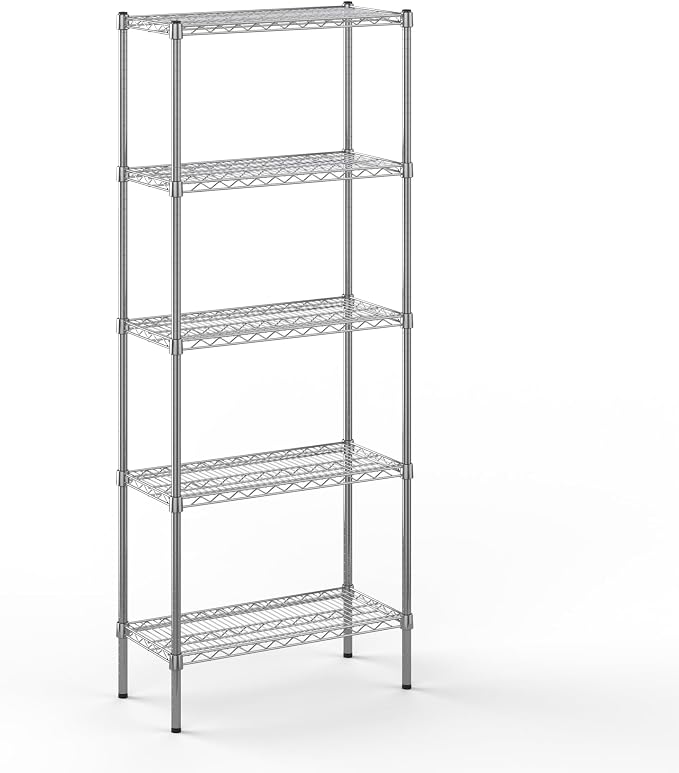 Regal Altair 14" Deep x 30" Wide x 74" Height Wire Shelving Kit | 5-Tier | NSF by Regal+Altair