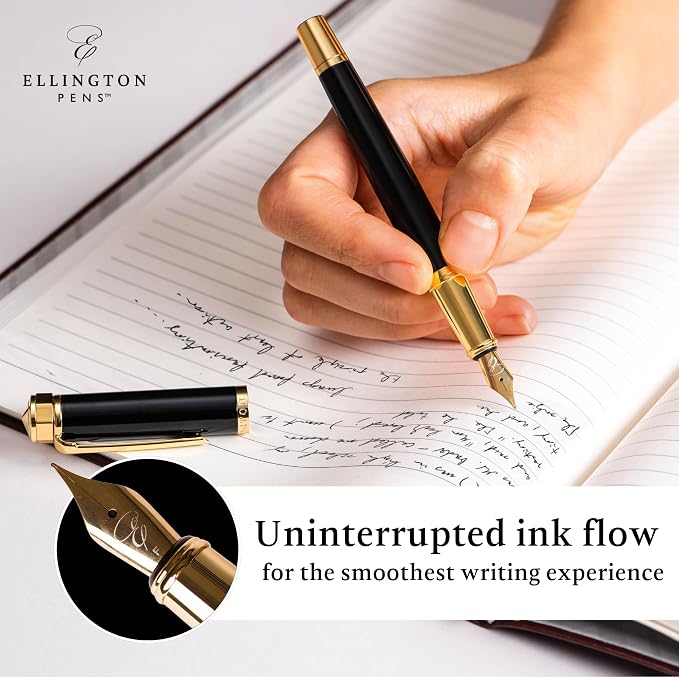 Ellington Pens Luxury Fountain Pen Set- Extra Fine Nib- Includes 3 Ink - Image 4