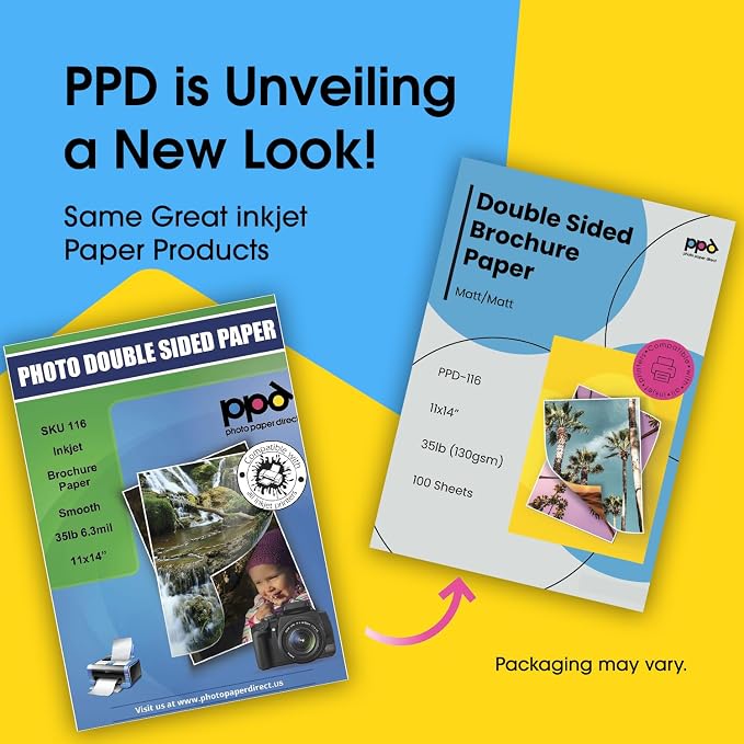 PPD Double Sided Photo Paper, Matte Brochure Paper 11 x 14 - Image 2