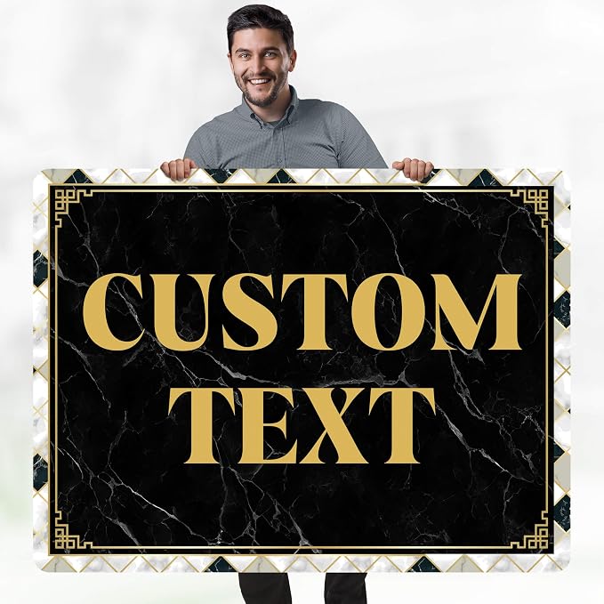 Custom Sign, Custom Street Sign, 11 Font Colors, 13 Font Styles, 4 Hole Options - Image 2